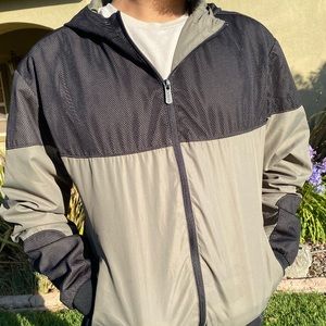 Color block windbreaker